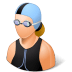 Sport-Swimmer-Female-Light icon