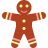 Gingerbread-men icon