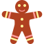 Gingerbread men icon