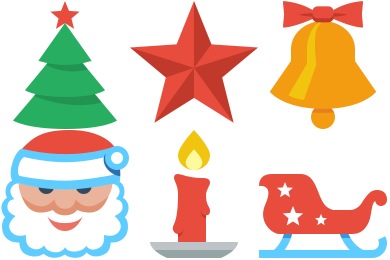 Christmas Flat Color Icons