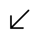 Arrows-Down-Left icon