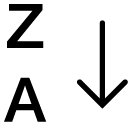 Data Alphabetical Sorting Za icon