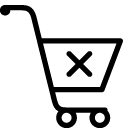 Ecommerce Clear Shopping Cart icon