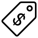 Ecommerce-Price-Tag-Usd icon