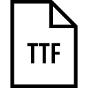 Files Ttf icon