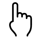 Hands One Finger icon