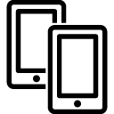 Mobile Two Smartphones icon