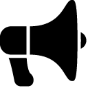 Very Basic Electric Megaphone Filled icon