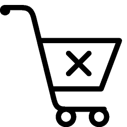 Ecommerce Clear Shopping Cart icon