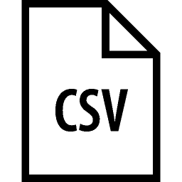 Files Csv icon