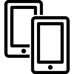 Mobile Two Smartphones icon