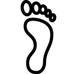 Travel Right Footprint icon