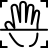 User Interface Hand Palm Scan icon