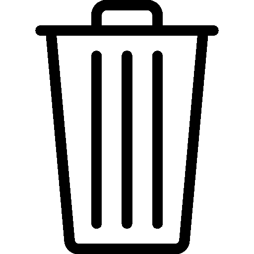 Messaging Trash icon