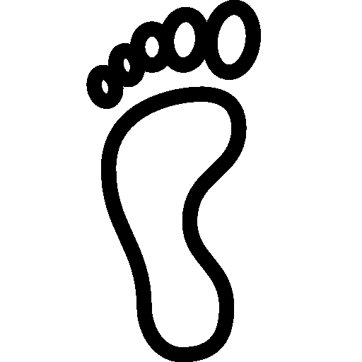 Travel-Left-Footprint icon