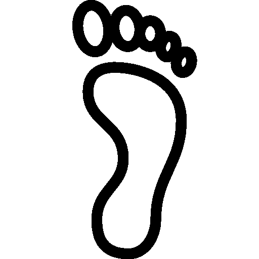 Travel-Right-Footprint icon