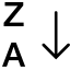 Data Alphabetical Sorting Za icon