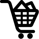 Ecommerce Shopping Cart Filled icon