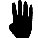 Hands Four Fingers icon