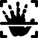Security Hand Palm Scan icon