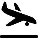 Transport Airplane Landing icon