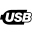 Computer Hardware Usb Logo icon