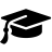 Business Graduation Cap icon