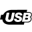 Computer-Hardware-Usb-Logo icon