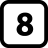 Numbers 8 icon