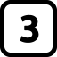 Numbers 3 icon