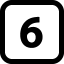 Numbers 6 icon