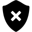 Security Delete Shield icon
