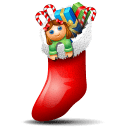 Socks-with-christmas-things-inside icon