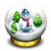 Glass-snow-ball icon