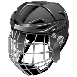 Ice hockey helmet icon