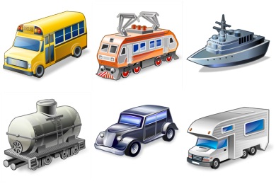 Real Vista Transportation Icons