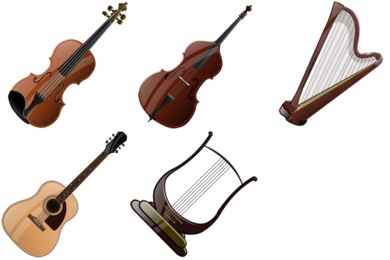 Stringed Instruments Icons