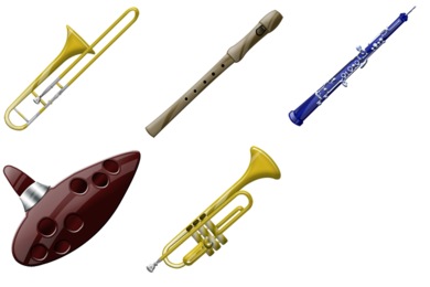 Wind Instruments Icons