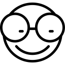Eyeglasses-Smiley icon