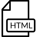 File HTML icon