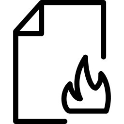 File Fire Icon Line Iconset Iconsmind