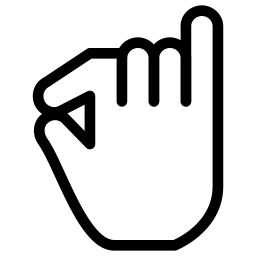 Four FingersDrag 2 Icon | Line Iconpack | IconsMind