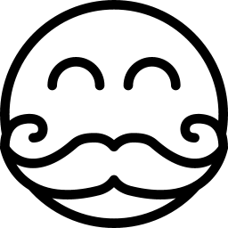 Moustache Smiley icon