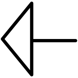 Triangle ArrowLeft icon
