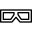 D Eyeglasses icon
