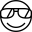 Sunglasses Smiley icon