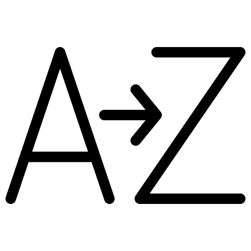 A Z Icon | Line Iconset | IconsMind