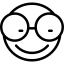 Eyeglasses Smiley icon