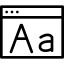 Font Window icon