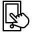 Hand TouchSmartphone icon